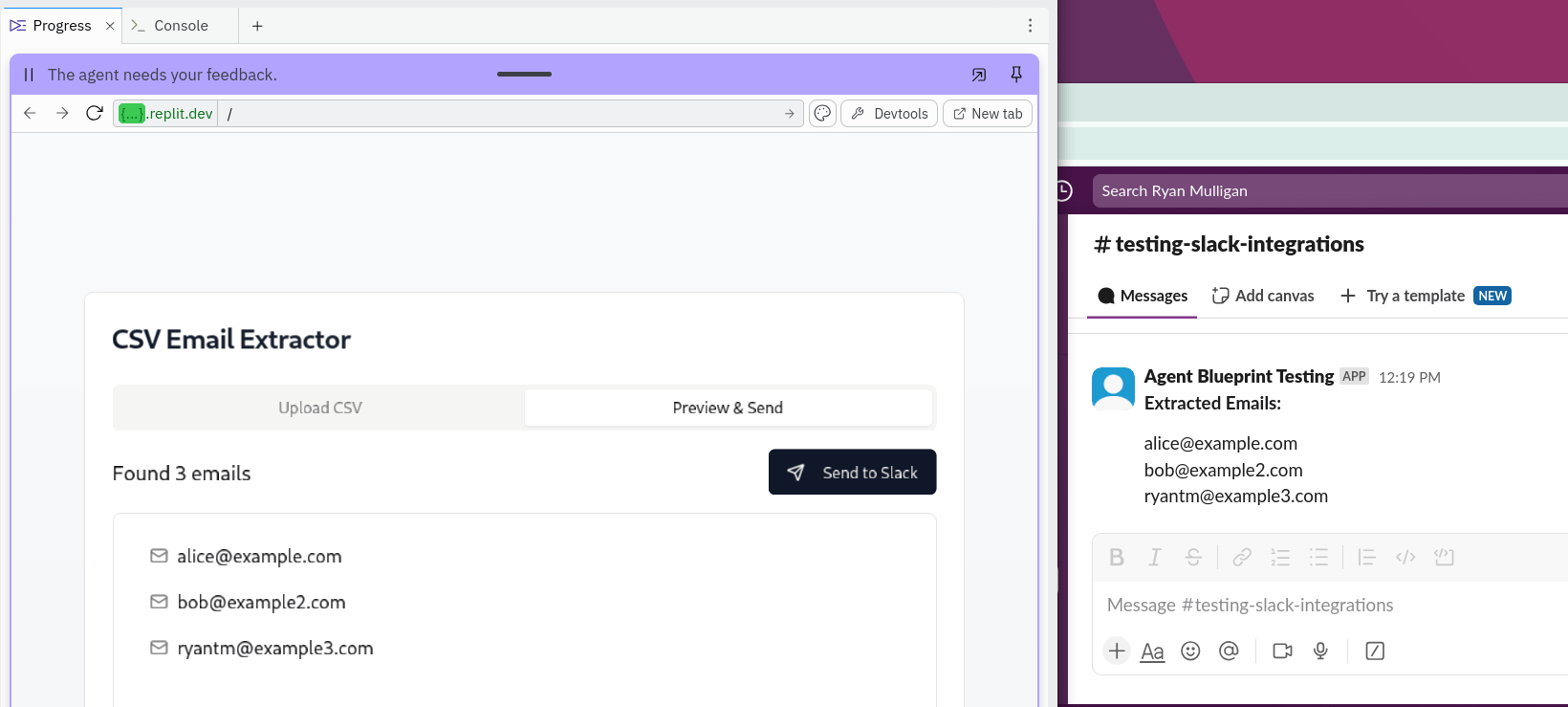 Slack integration